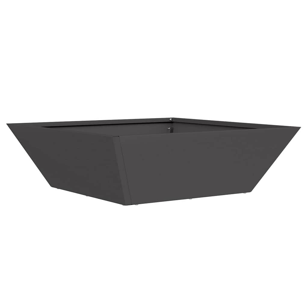 Sodo vazonas Juoda 50 x 50 x 15 cm Šaltai valcuotas plienas