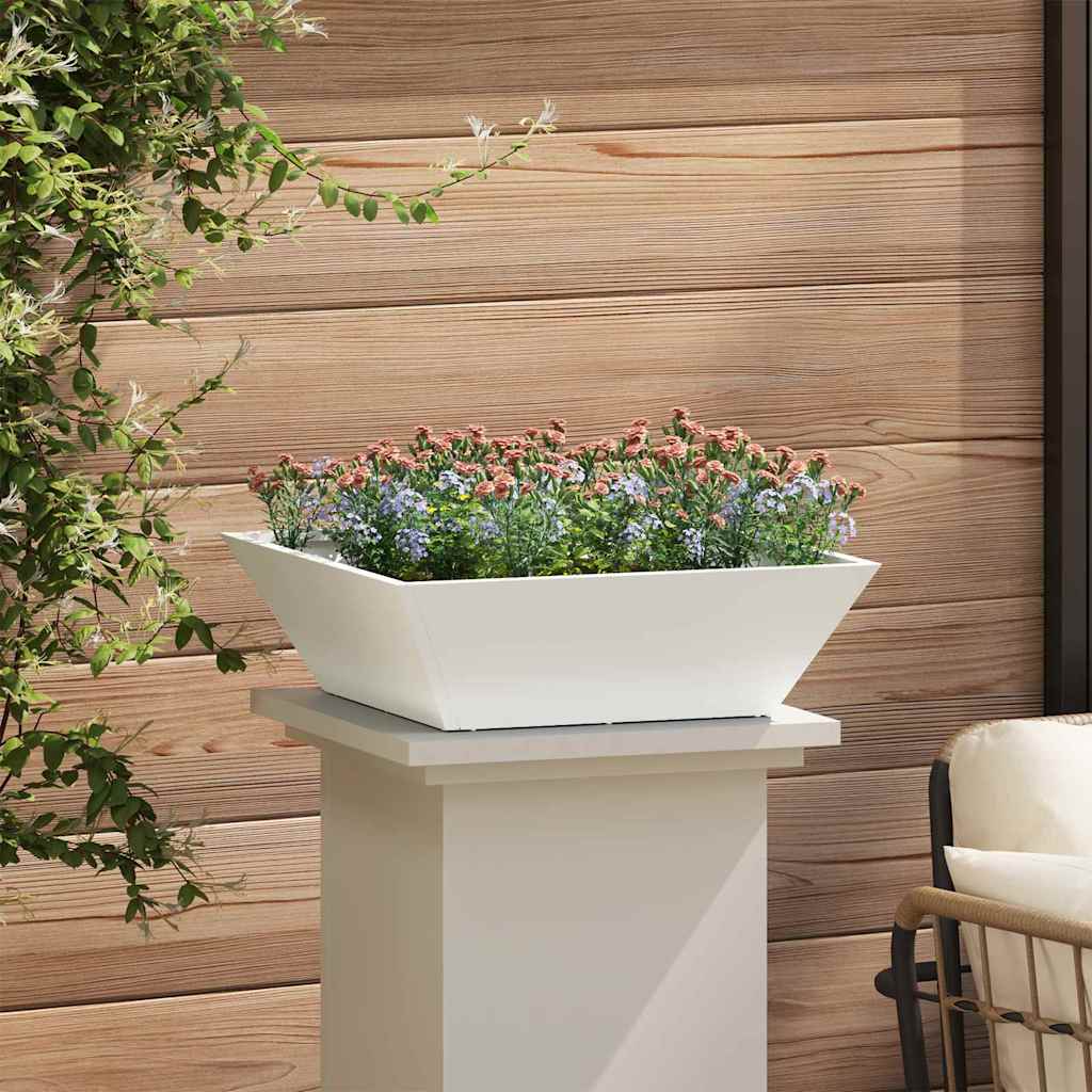 Sodo vazonas 5 pcs Balta 50 x 50 x 15 cm