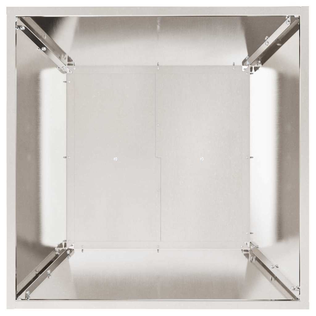 Sodo vazonas Sidabro 50 x 50 x 15 cm Nerūdijantis Plienas