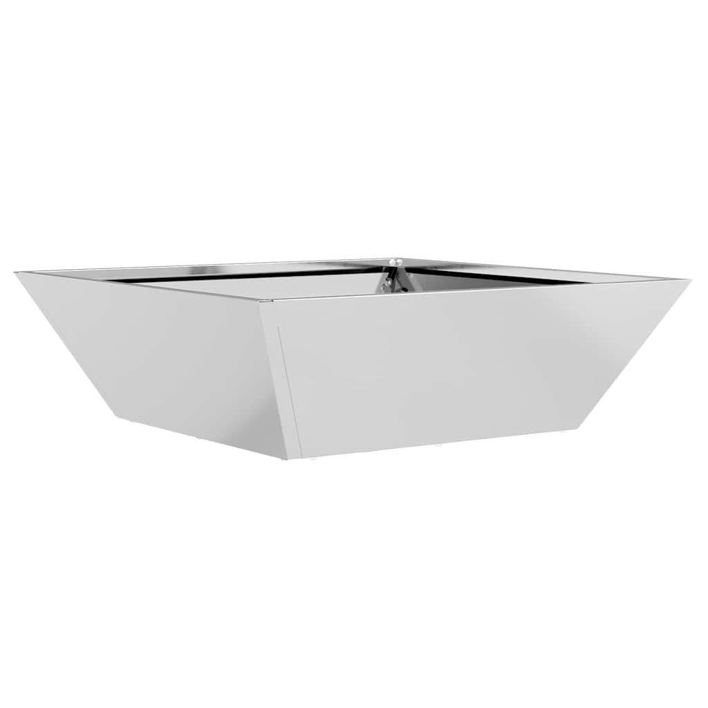 Sodo vazonas Sidabro 50 x 50 x 15 cm Cinkuota plienas
