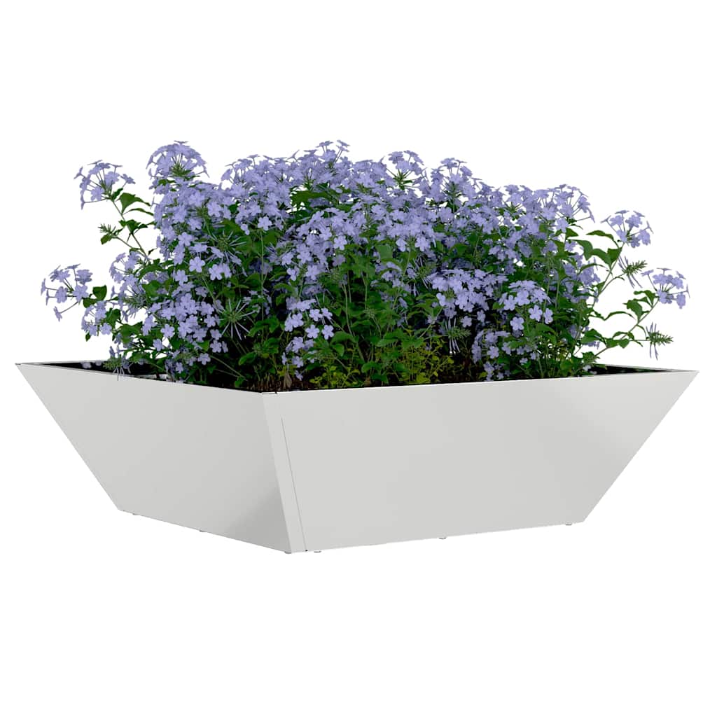 Sodo vazonas Sidabro 50 x 50 x 15 cm Cinkuota plienas