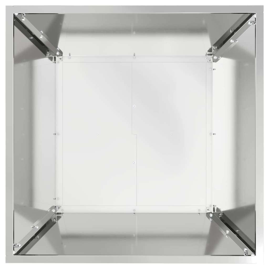 Sodo vazonas Sidabro 50 x 50 x 15 cm Cinkuota plienas