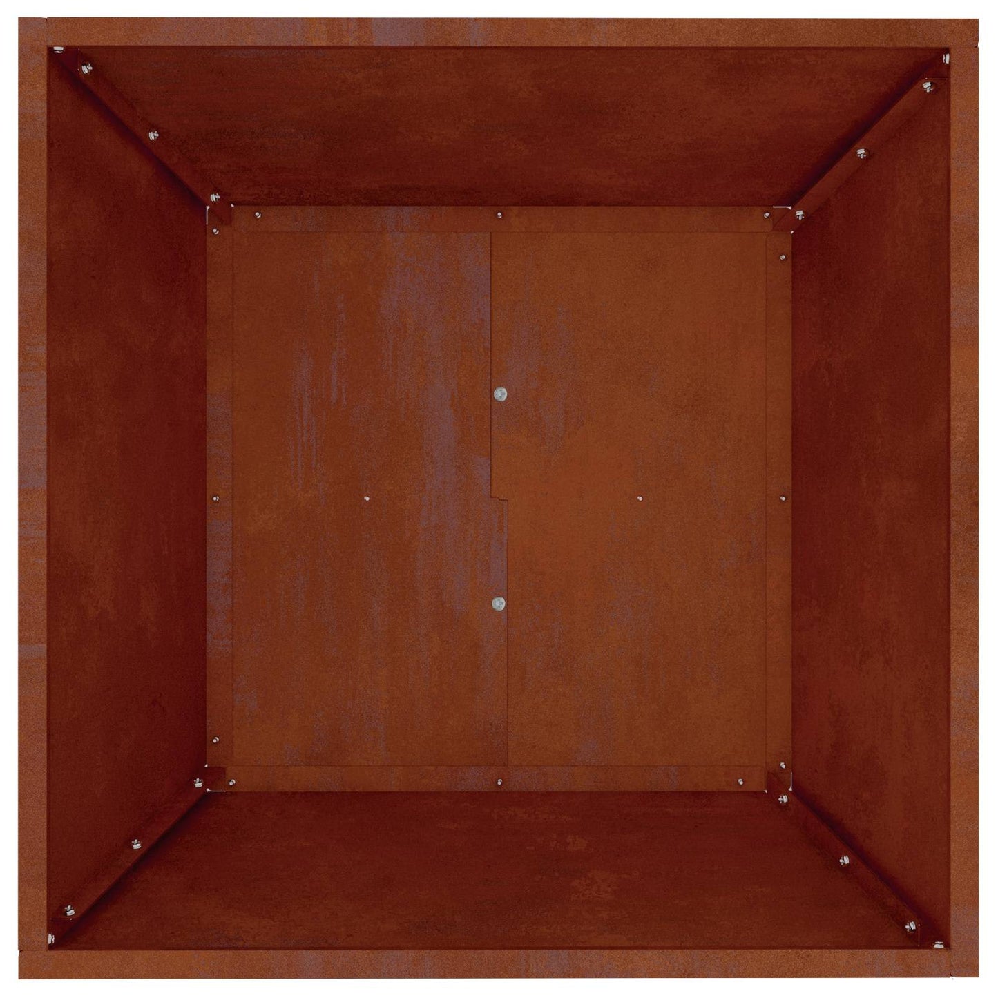 Sodo vazonas Rūdijanti 50 x 50 x 15 cm