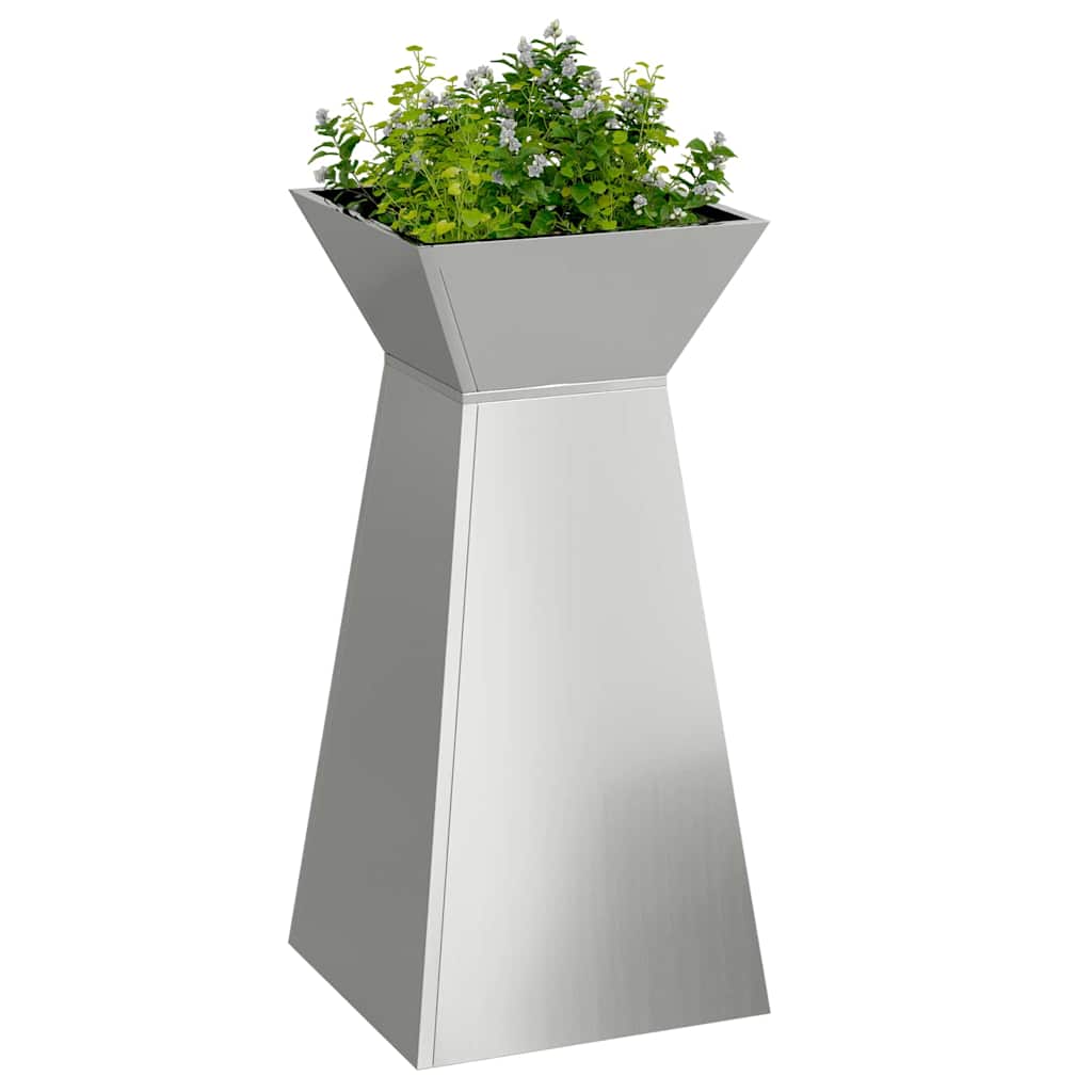 Stulpinis sodinukas 2 pcs Sidabro 35 x 35 x 73 cm