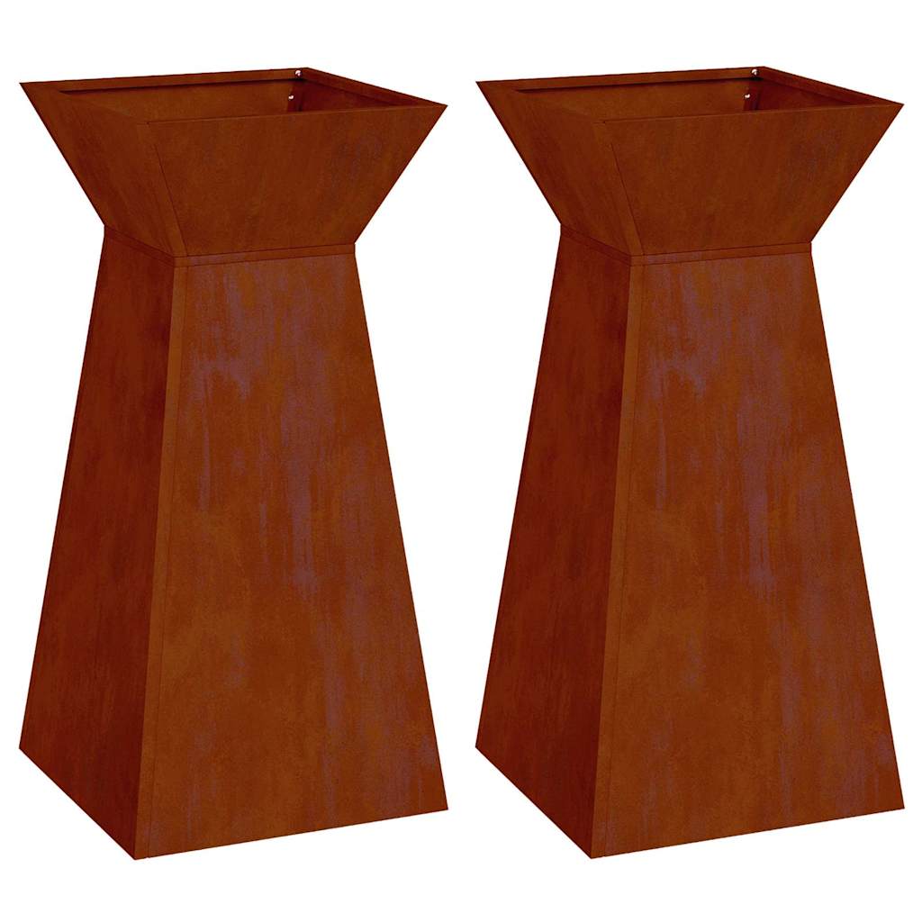 Stulpinis sodinukas 2 pcs Sidabro 35 x 35 x 73 cm