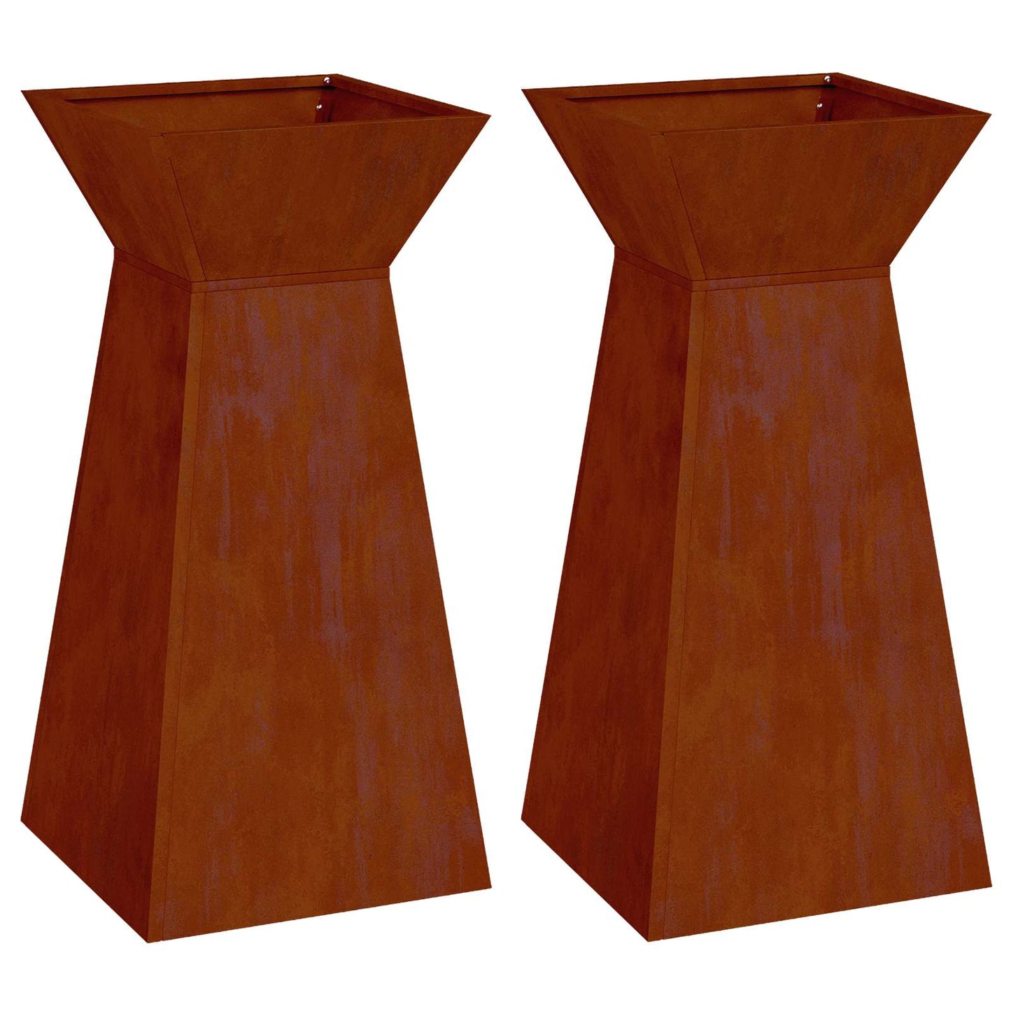 Stulpinis sodinukas 2 pcs Sidabro 35 x 35 x 73 cm
