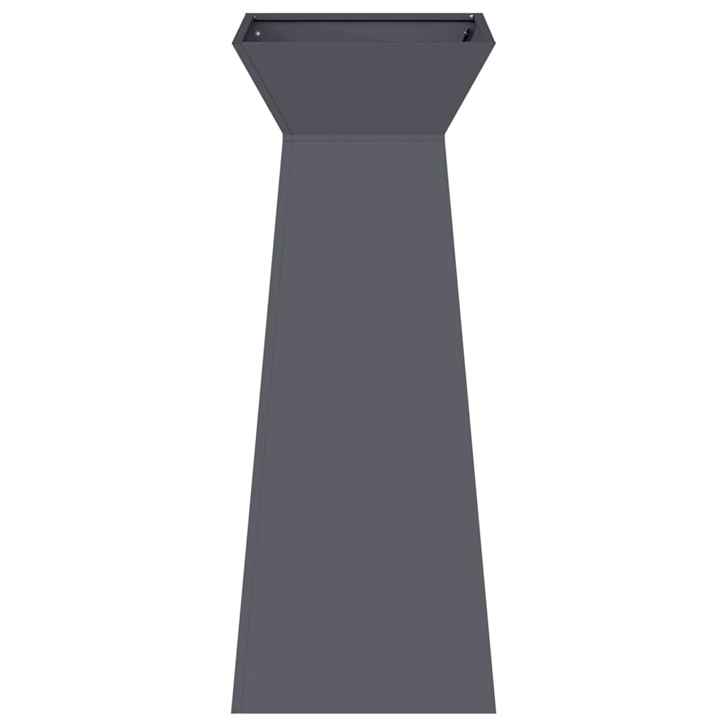 Stulpinis sodinukas 2 pcs Antracitas 40 x 40 x 100 cm