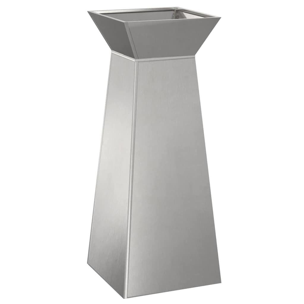 Stulpinis sodinukas 2 pcs Sidabro 40 x 40 x 100 cm