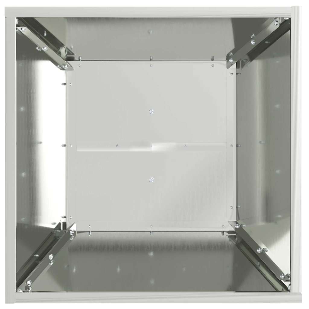 Stulpinis sodinukas 2 pcs Sidabro 40 x 40 x 100 cm