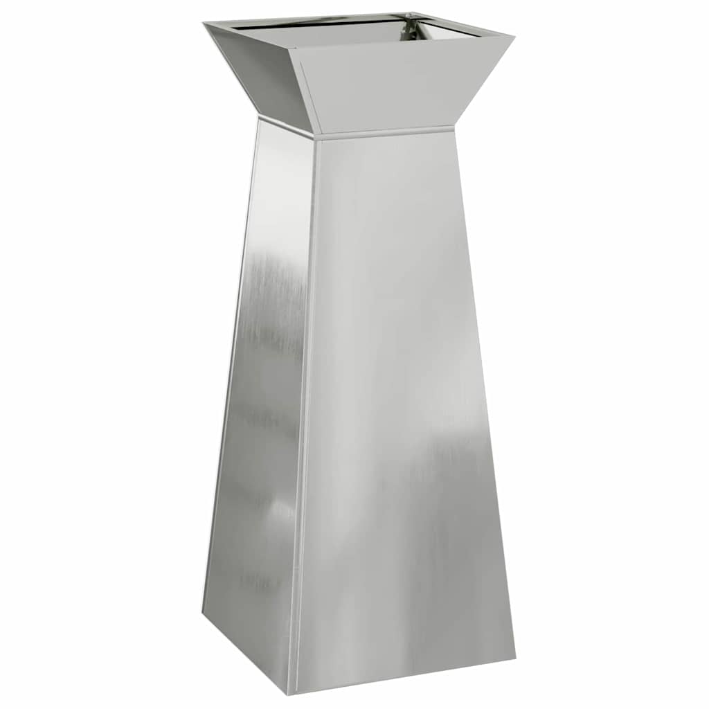 Stulpinis sodinukas 2 pcs Sidabro 40 x 40 x 100 cm
