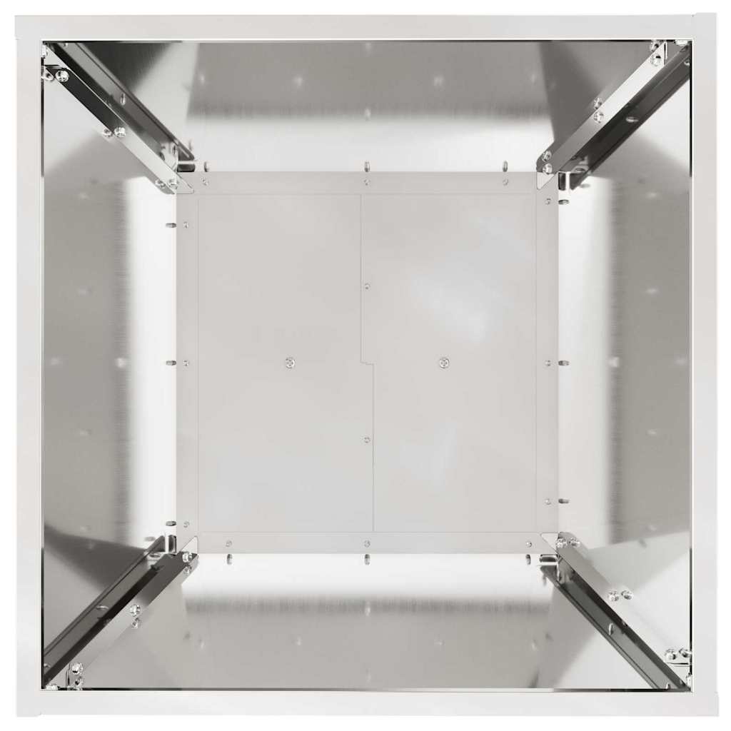 Stulpinis sodinukas 2 pcs Sidabro 40 x 40 x 100 cm