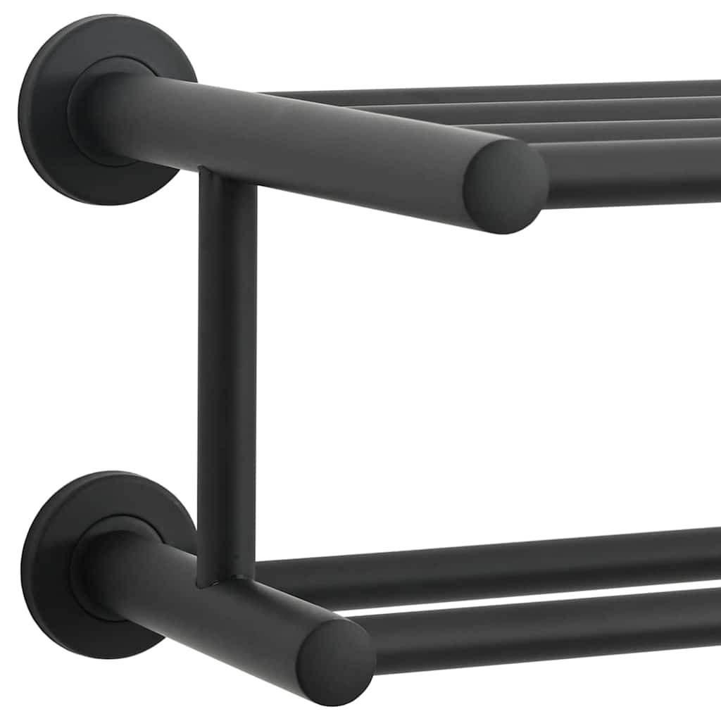 Rankšluosčių stovas Juoda 61 x 23 x 17 cm Nerūdijantis plienas