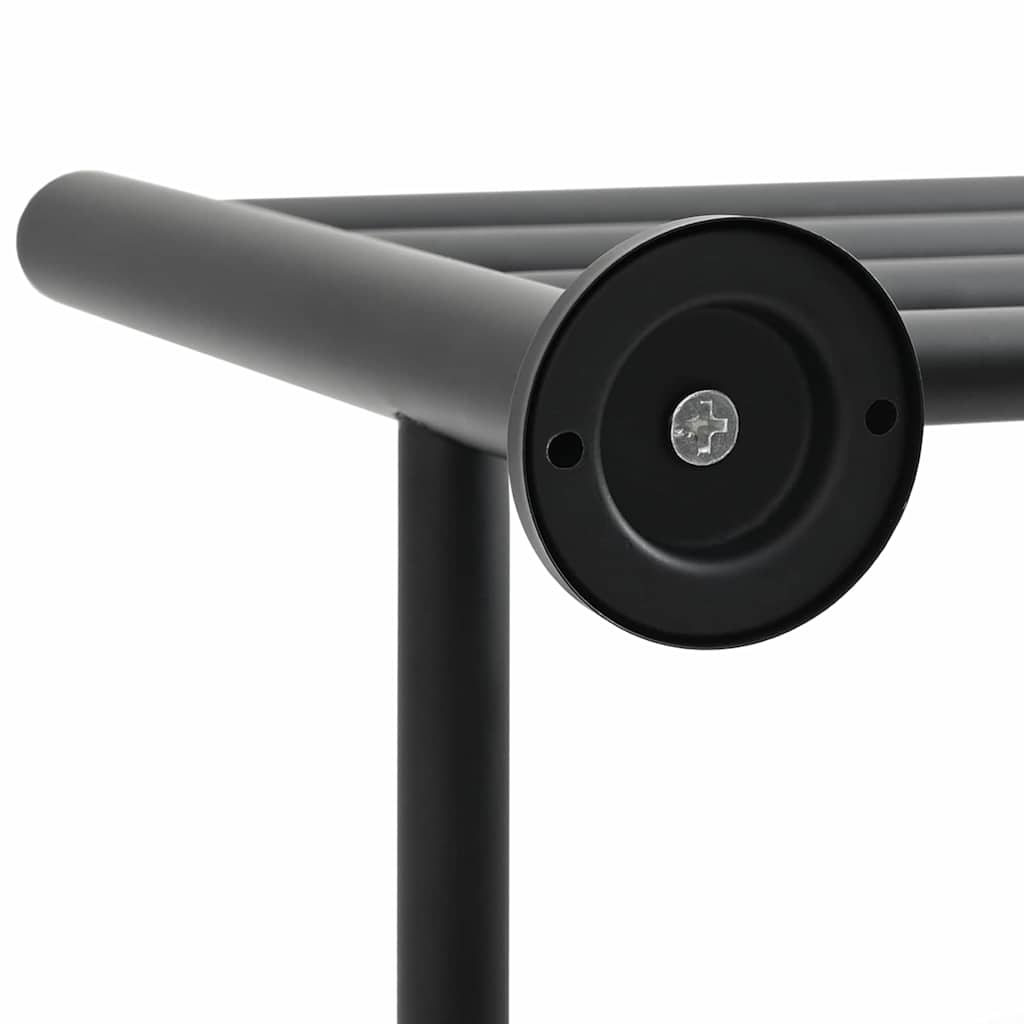 Rankšluosčių stovas Juoda 61 x 23 x 17 cm Nerūdijantis plienas