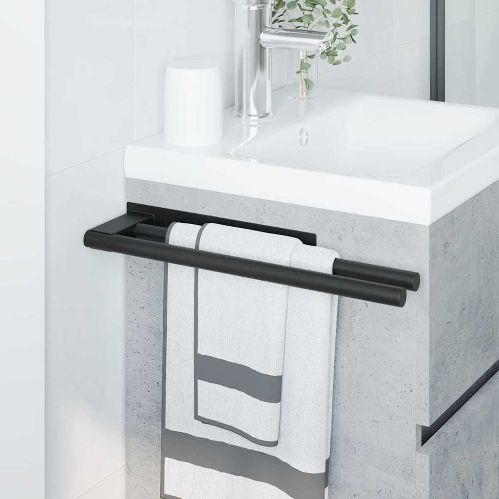 Rankšluosčių stovas Juoda 40 x 9 x 4 cm Nerūdijantis plienas