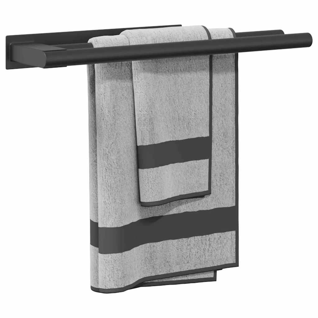 Rankšluosčių stovas Juoda 40 x 9 x 4 cm Nerūdijantis plienas