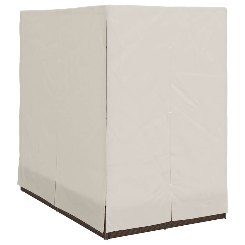 Dviejų vietų saulės gultas su stogu Ruda 205 x 129 x 200 cm