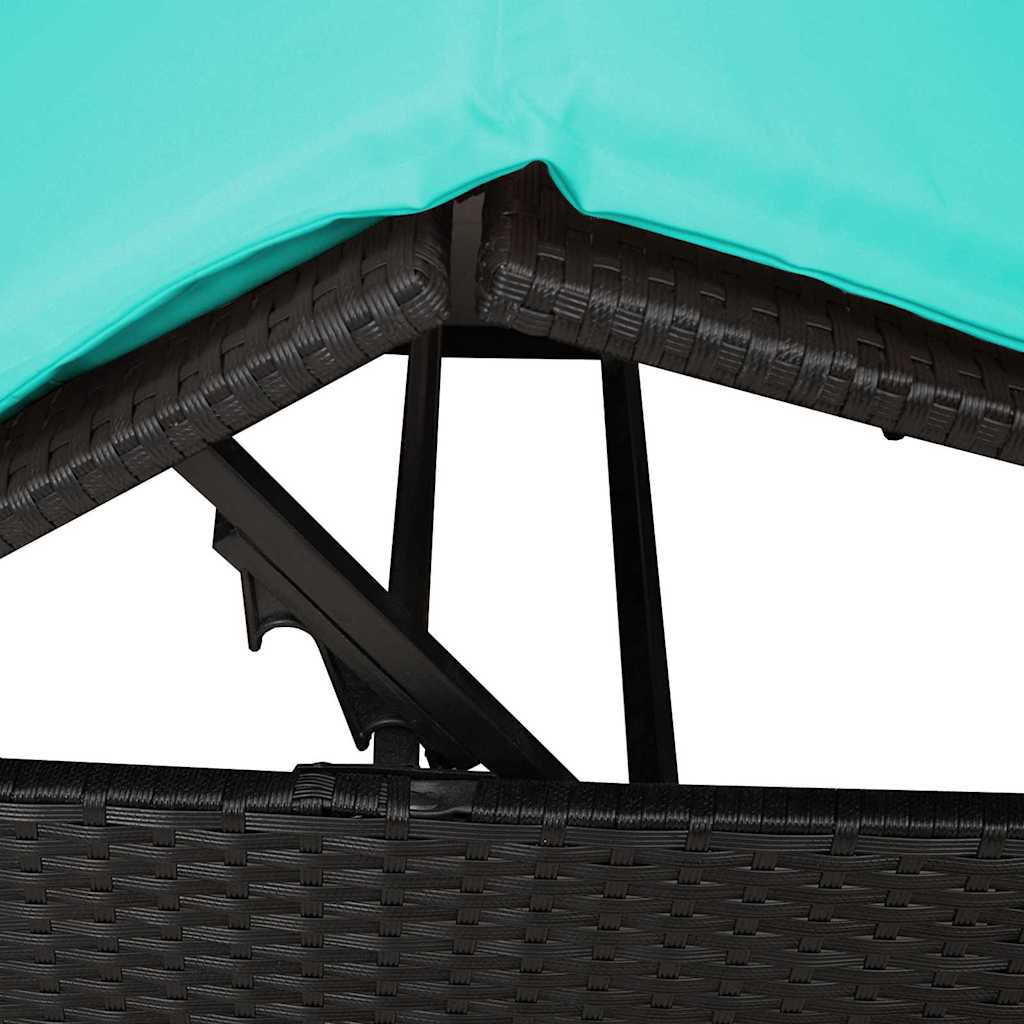 Dvigubas saulės gultas Turkio 205 x 129 x 200 cm poliratanas