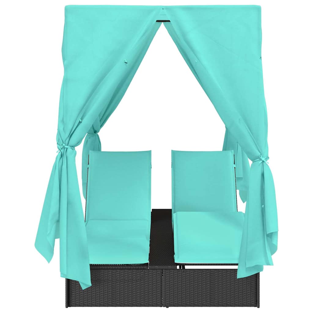 Dvigubas saulės gultas Turkio 205 x 129 x 200 cm poliratanas