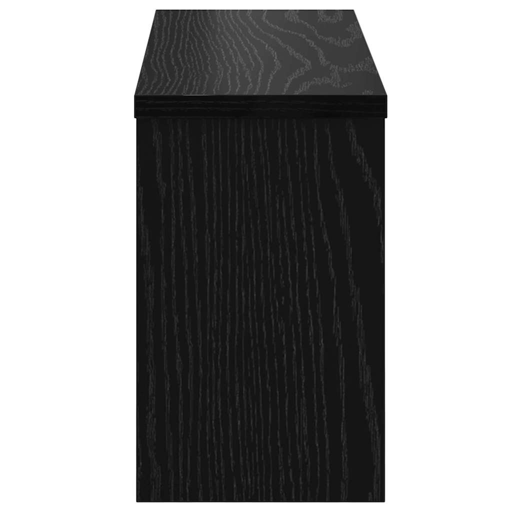 Prikabinamas paltas su lentyna juoda ąžuolo 50 x 16 x 26 cm