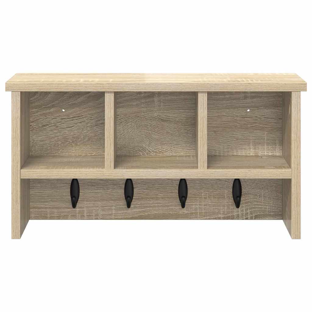 Prikabinamas paltas su lentyna Sonoma ąžuolas 50 x 16 x 26 cm