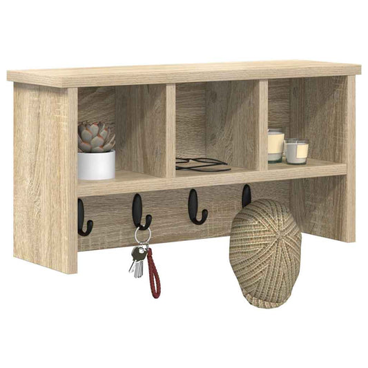Prikabinamas paltas su lentyna Sonoma ąžuolas 50 x 16 x 26 cm