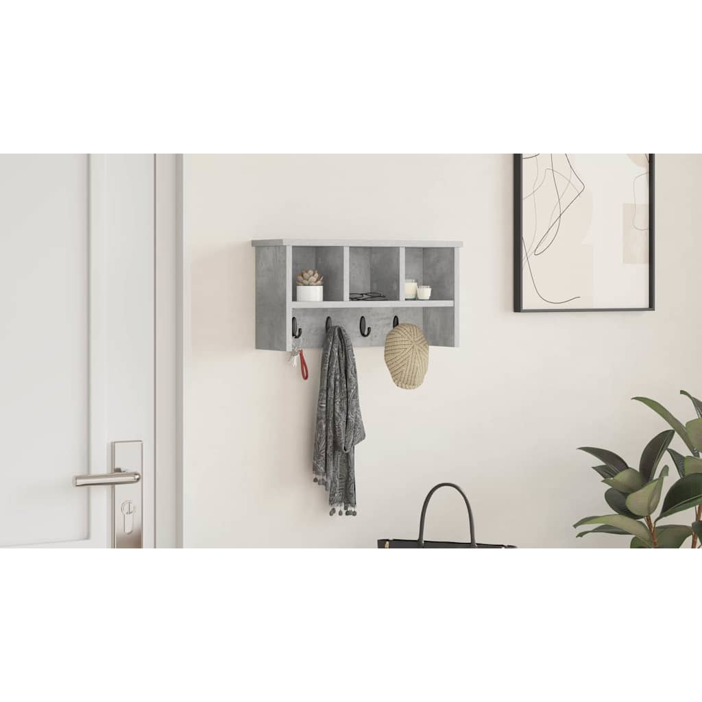 Prikabinamas paltas su lentyna Betono pilka 50 x 16 x 26 cm