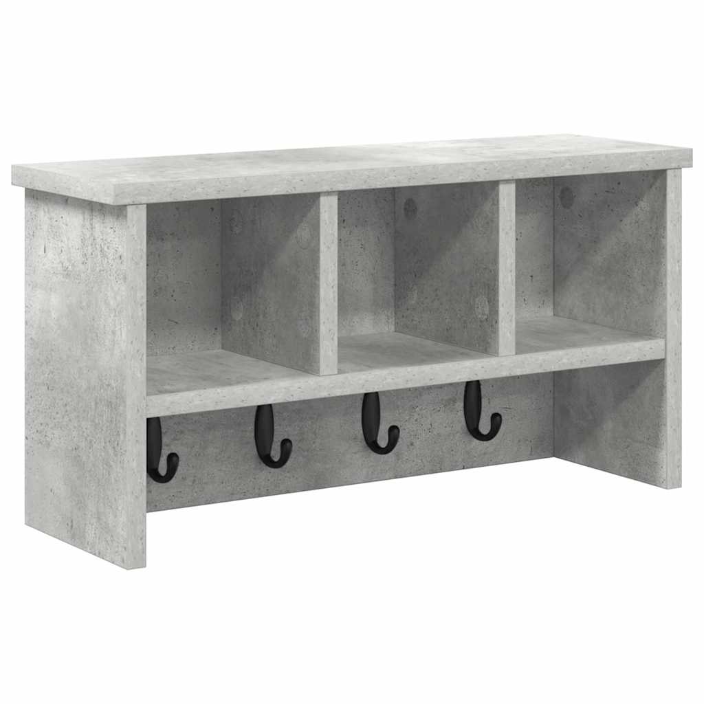 Prikabinamas paltas su lentyna Betono pilka 50 x 16 x 26 cm