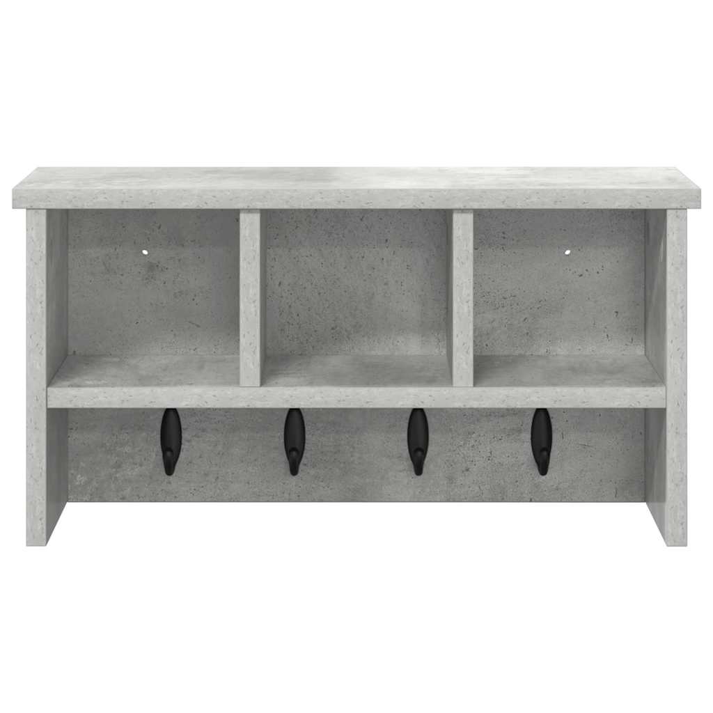 Prikabinamas paltas su lentyna Betono pilka 50 x 16 x 26 cm