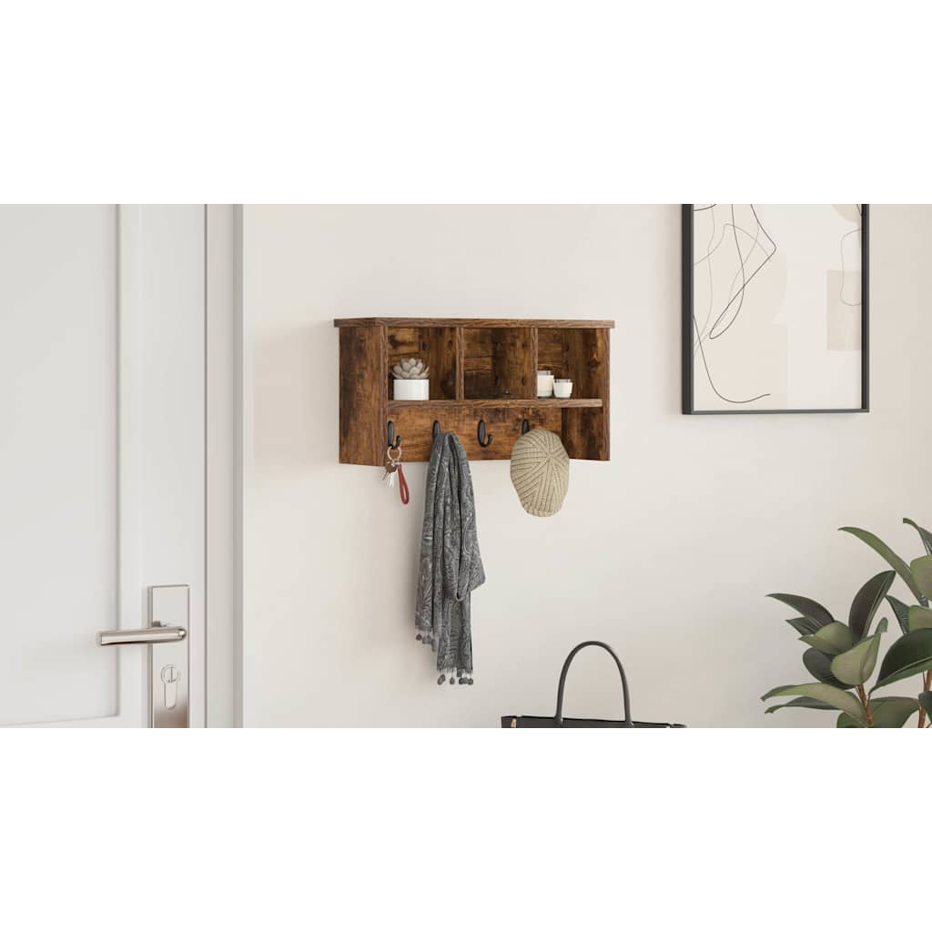 Prikabinamas paltas su lentyna Dūminio ąžuolo 50 x 16 x 26 cm