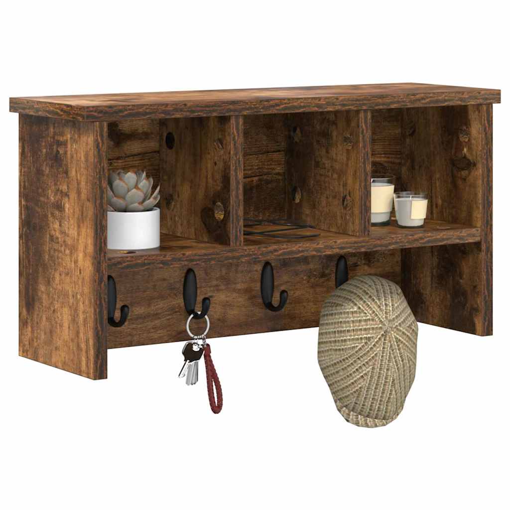 Prikabinamas paltas su lentyna Dūminio ąžuolo 50 x 16 x 26 cm