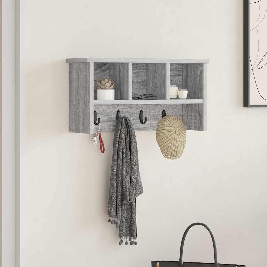 Prikabinamas paltas Pilka sonoma ąžuolo 50 x 16 x 26 cm