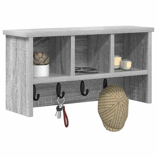Prikabinamas paltas Pilka sonoma ąžuolo 50 x 16 x 26 cm