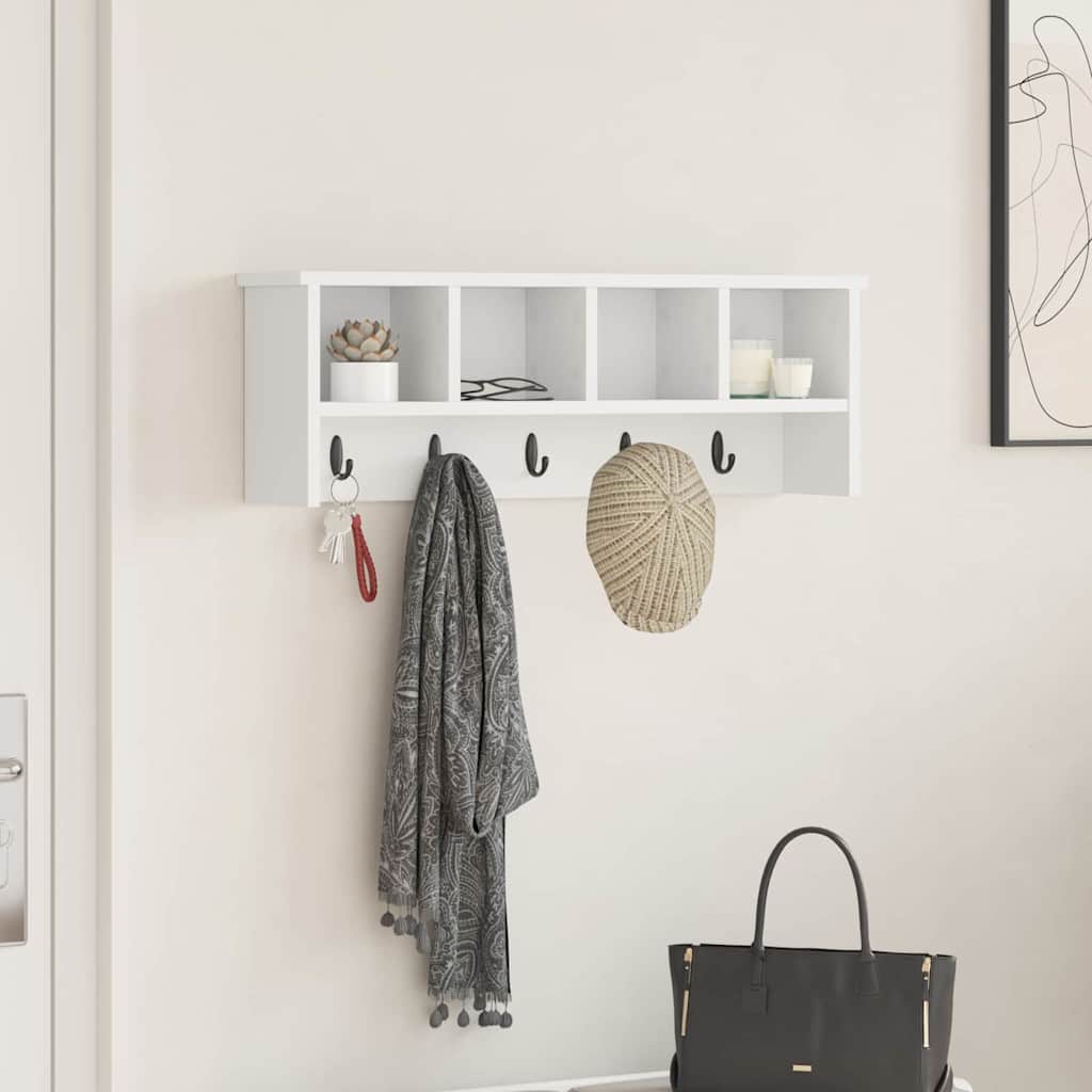 Prikabinamas paltas Balta 75 x 16 x 26 cm Apdirbta mediena