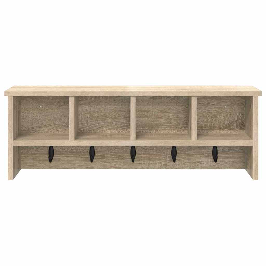 Prikabinamas paltas su lentyna Sonoma ąžuolas 75 x 16 x 26 cm