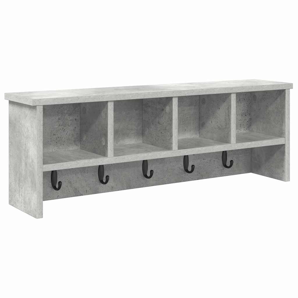 Prikabinamas paltas su lentyna Betono pilka 75 x 16 x 26 cm