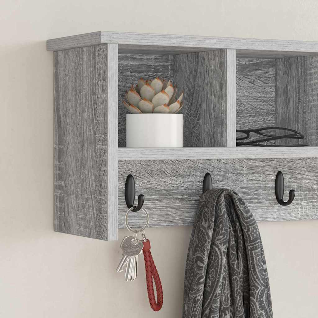 Prikabinamas paltas Pilka sonoma ąžuolo 75 x 16 x 26 cm