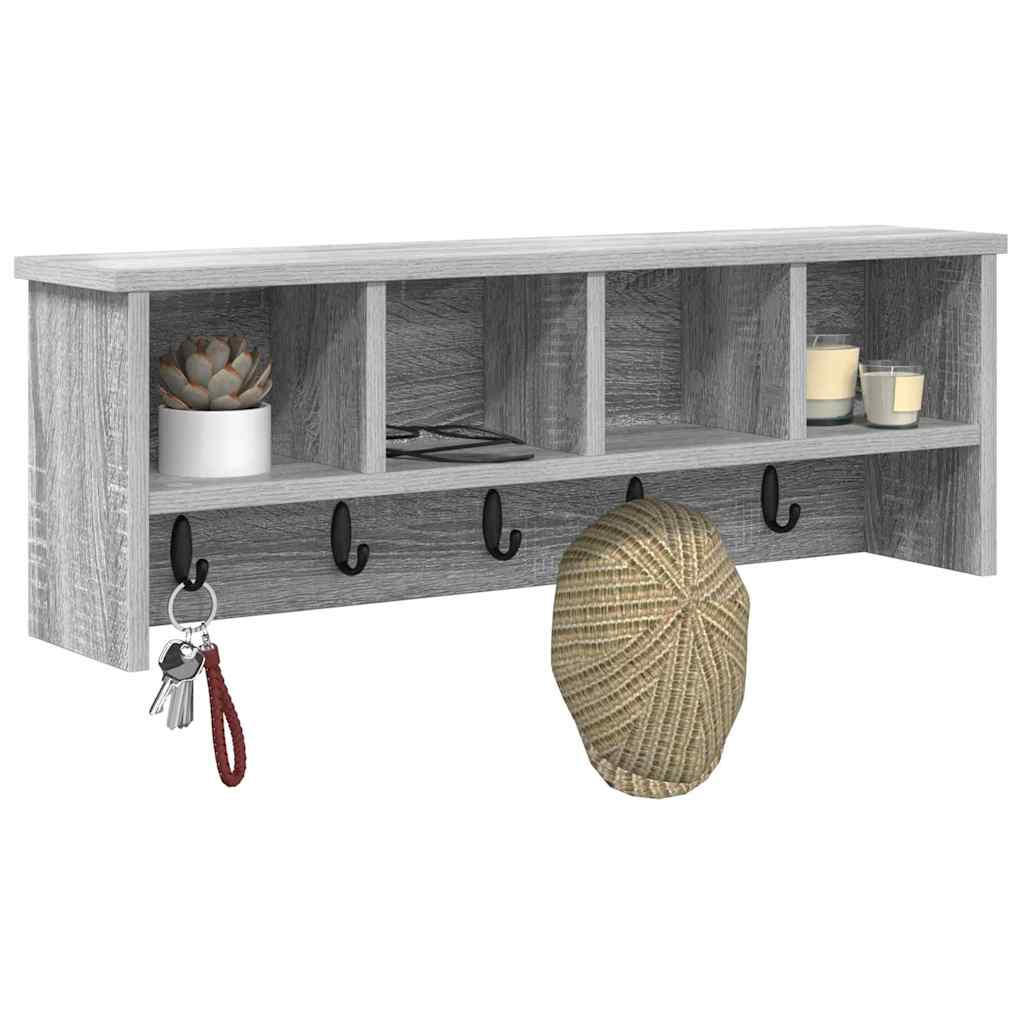 Prikabinamas paltas Pilka sonoma ąžuolo 75 x 16 x 26 cm