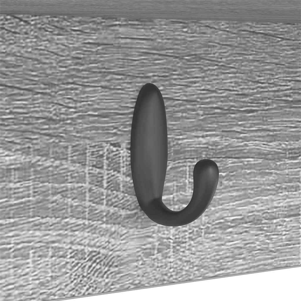 Prikabinamas paltas Pilka sonoma ąžuolo 100 x 16 x 26 cm