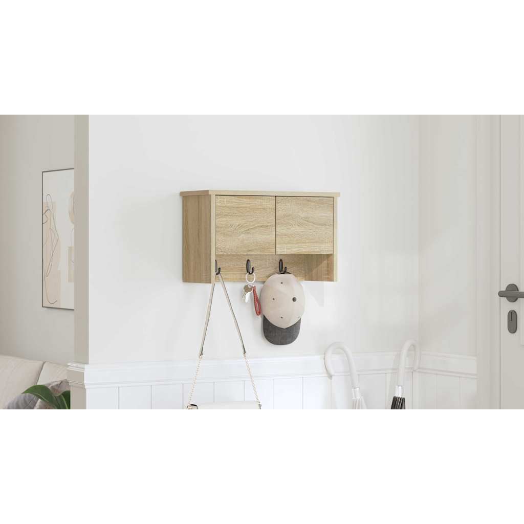 Prikabinamas paltas su lentyna Sonoma ąžuolas 50 x 20 x 30 cm