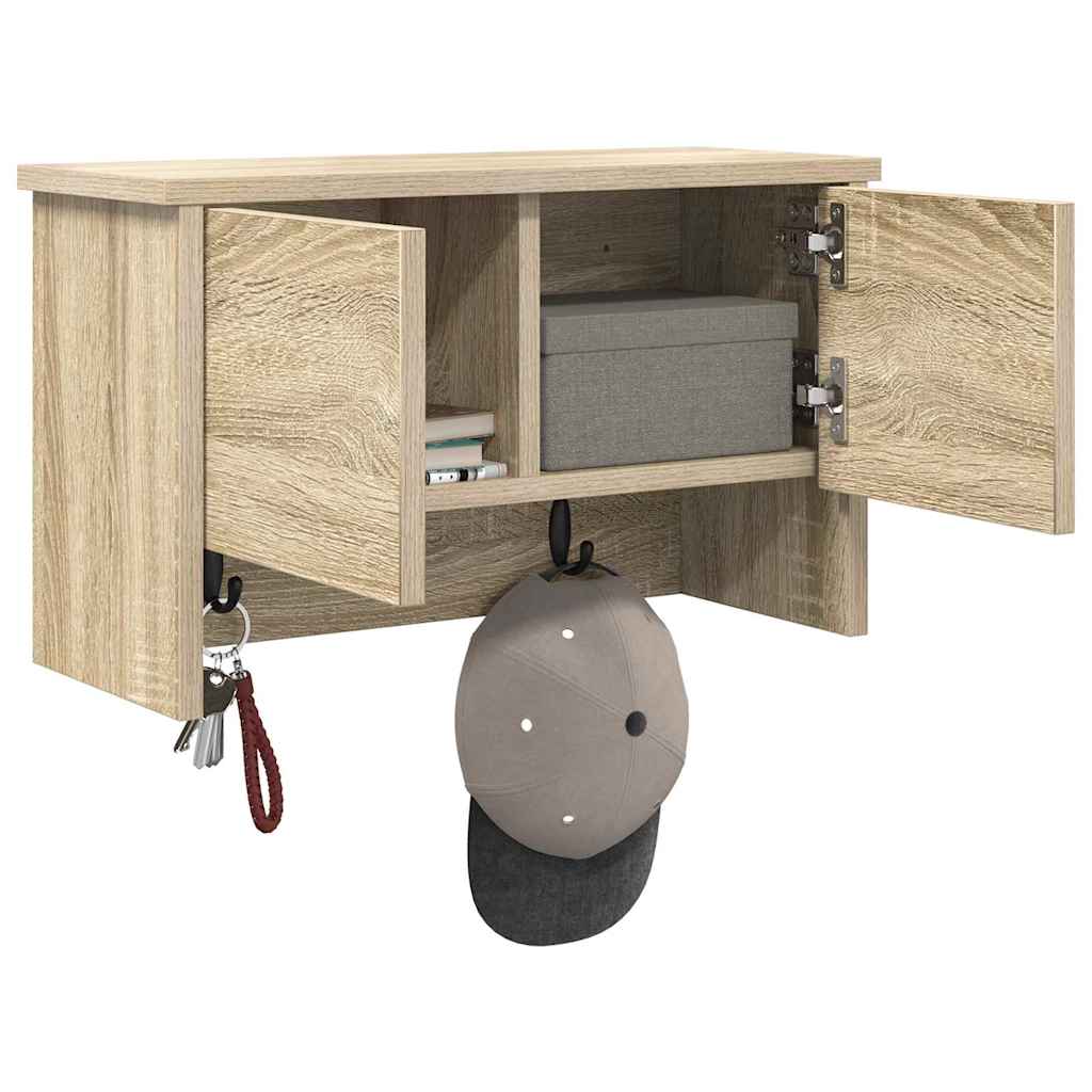 Prikabinamas paltas su lentyna Sonoma ąžuolas 50 x 20 x 30 cm