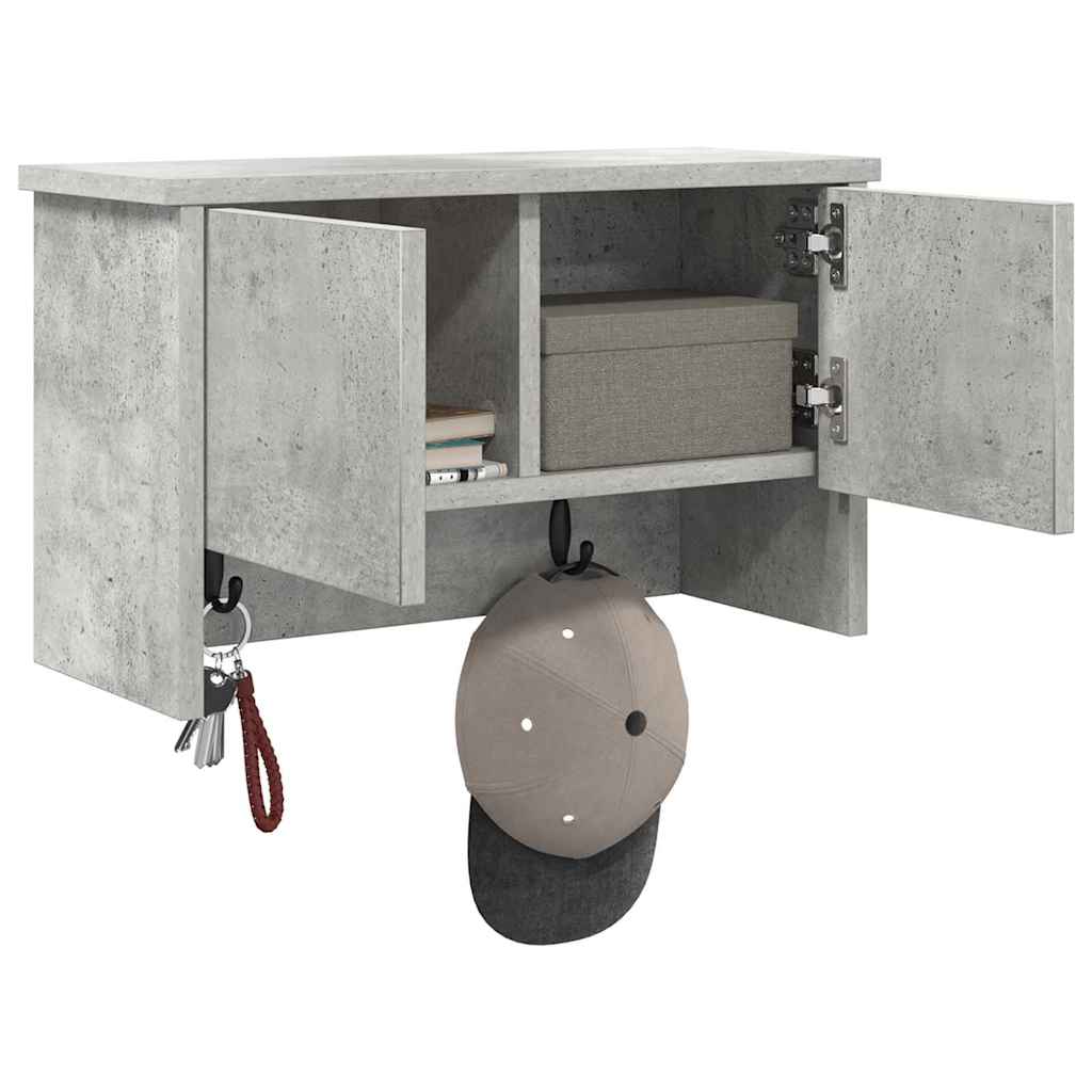 Prikabinamas paltas su lentyna Betono pilka 50 x 20 x 30 cm