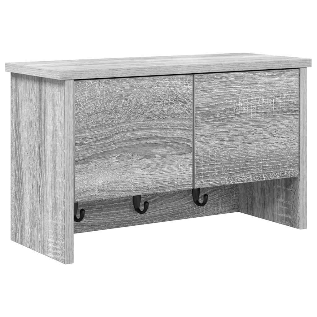 Prikabinamas paltas Pilka sonoma ąžuolo 50 x 20 x 30 cm