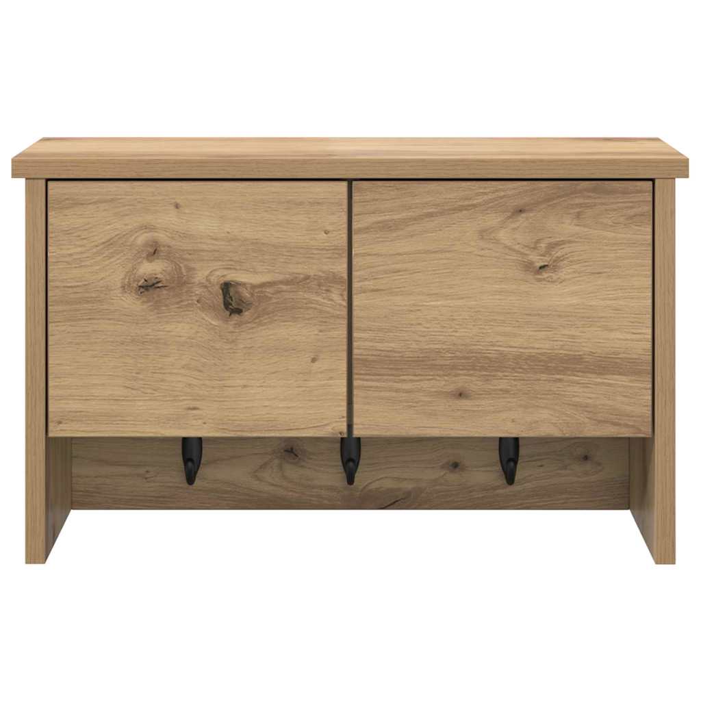 Prikabinamas paltas su lentyna artisano ąžuolo 50 x 20 x 30 cm