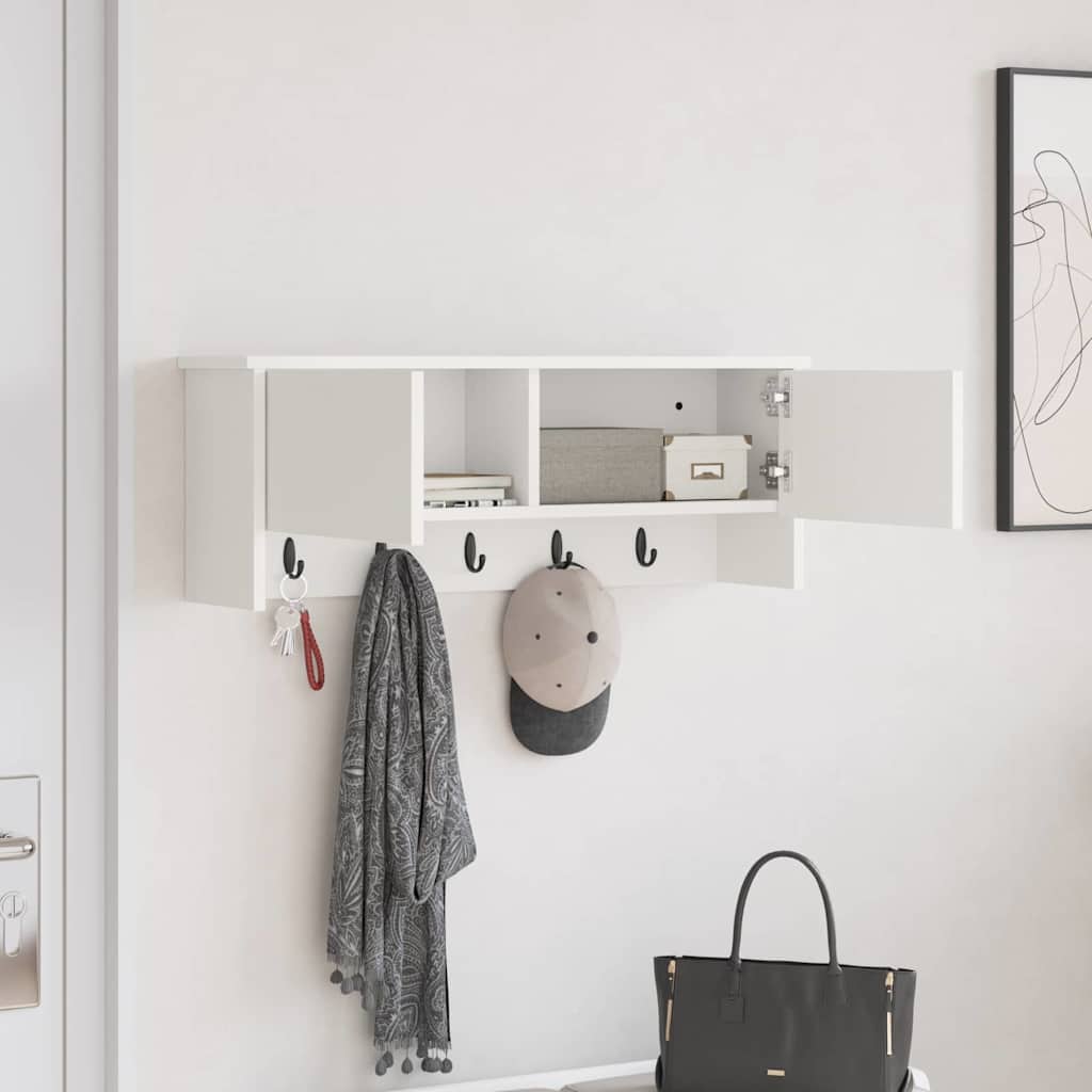 Prikabinamas paltas Balta 80 x 20 x 30 cm Apdirbta mediena