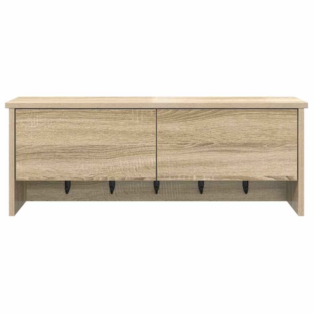 Prikabinamas paltas su lentyna Sonoma ąžuolas 80 x 20 x 30 cm