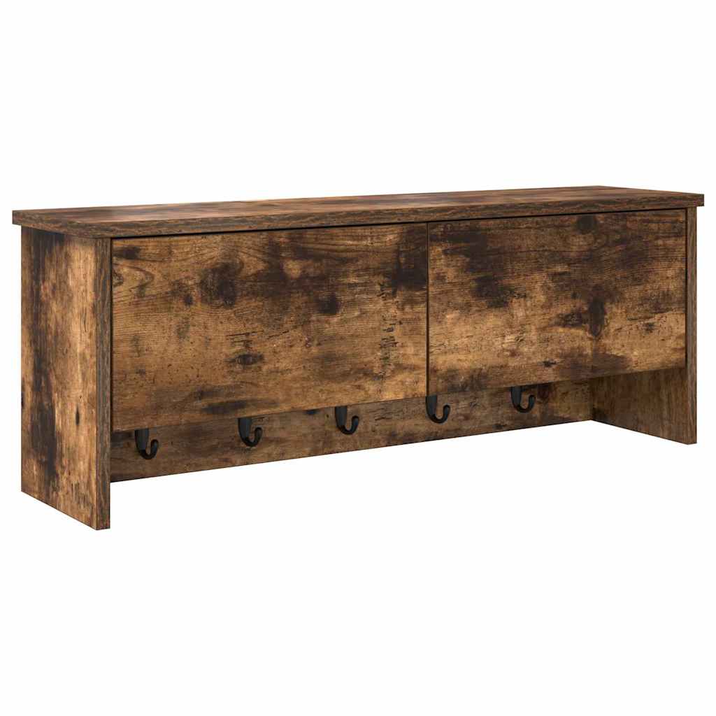 Prikabinamas paltas su lentyna Dūminio ąžuolo 80 x 20 x 30 cm