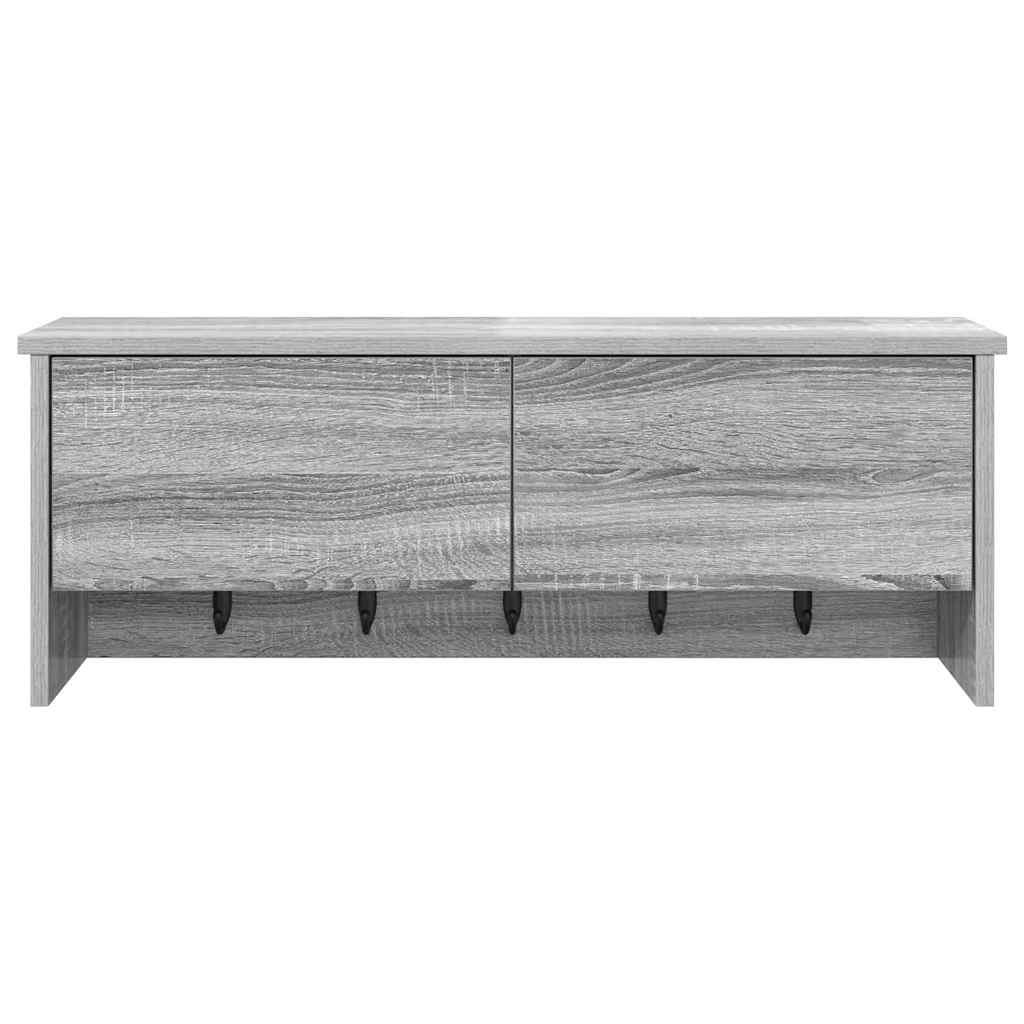 Prikabinamas paltas Pilka sonoma ąžuolo 80 x 20 x 30 cm