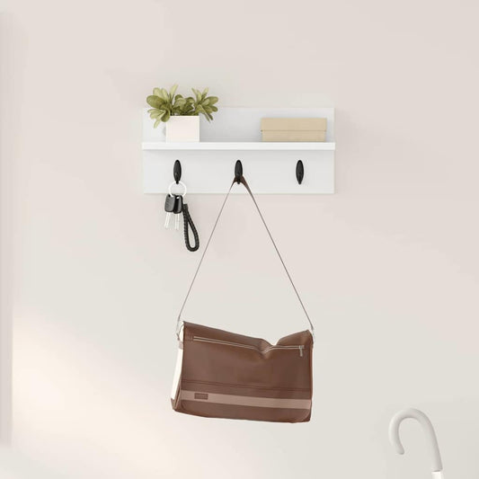 Prikabinamas paltas Balta 40 x 10.5 x 18 cm Apdirbta mediena