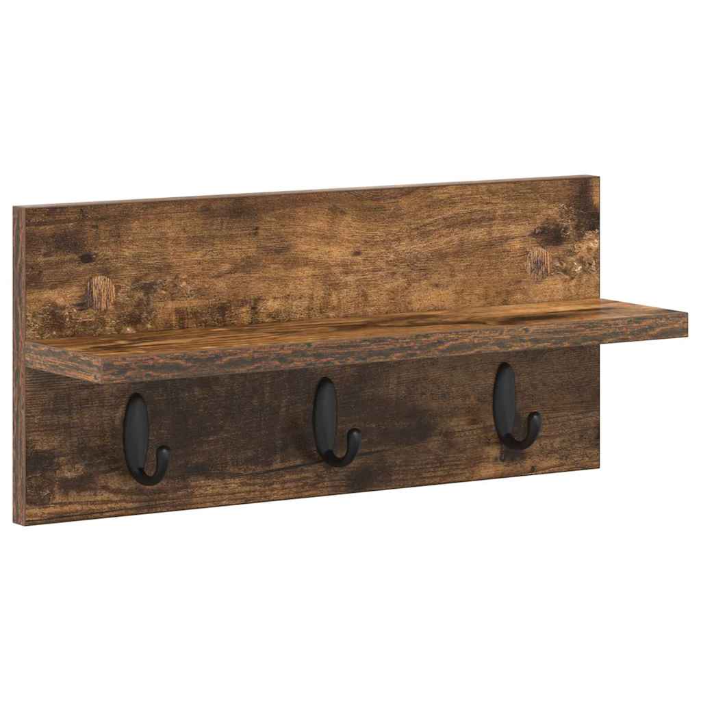 Prikabinamas paltas su lentyna Dūminio ąžuolo 40 x 10.5 x 18 cm