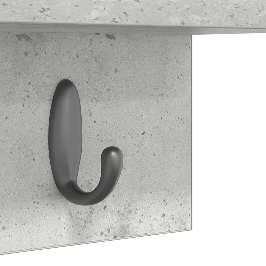 Prikabinamas paltas su saugykla Betono pilka 60 x 10,5 x 18 cm